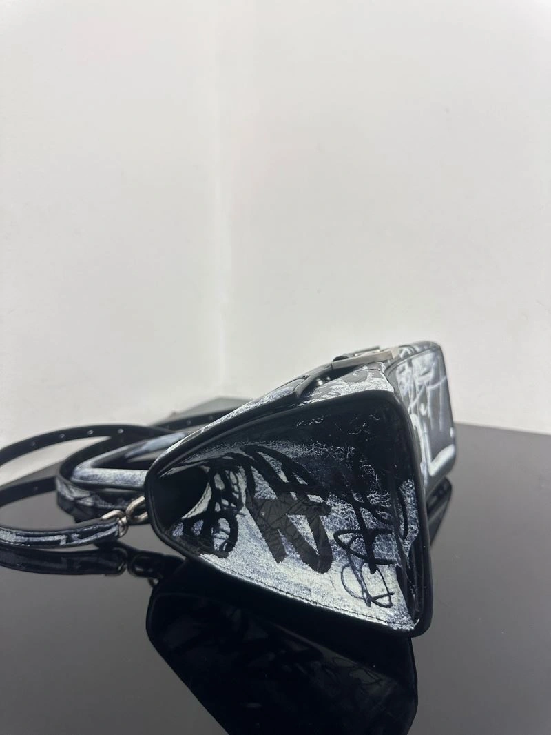Balenciaga Crocodile-Embossed Leather Hourglass Bag - Size S Chic 72650
