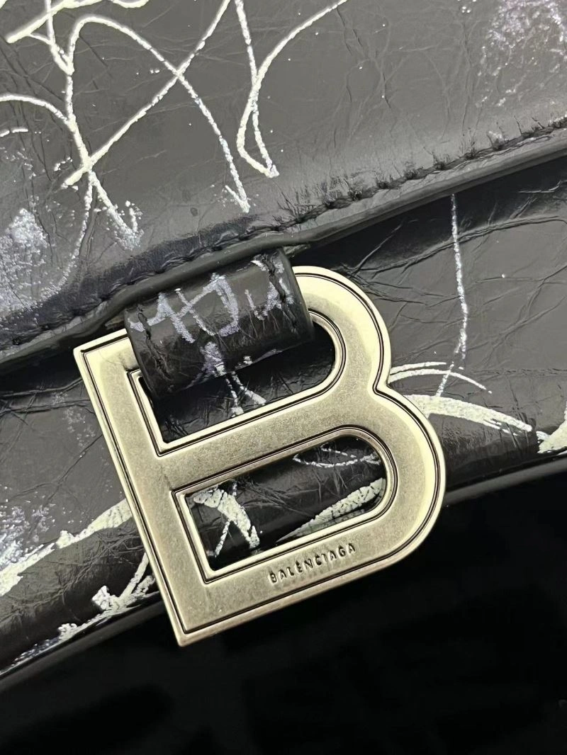 Balenciaga Crocodile-Embossed Leather Hourglass Bag - Size S Chic 72650