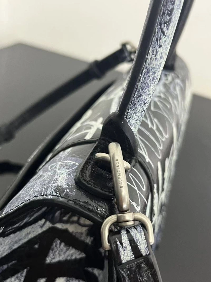 Balenciaga Crocodile-Embossed Leather Hourglass Bag - Size S Chic 72650
