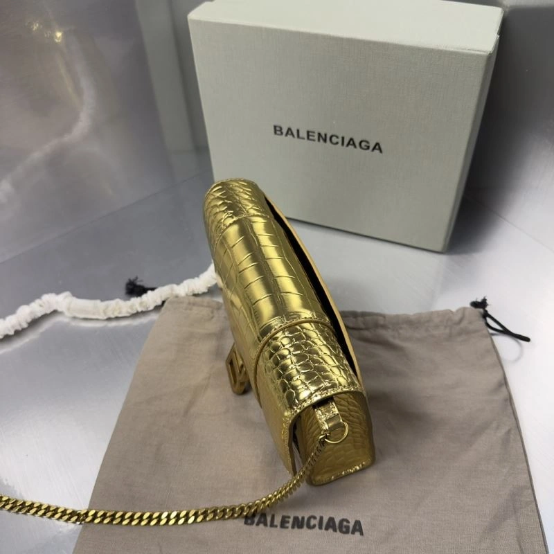 Balenciaga Crocodile Gold Arc Hourglass Chain Bag Refined 72653