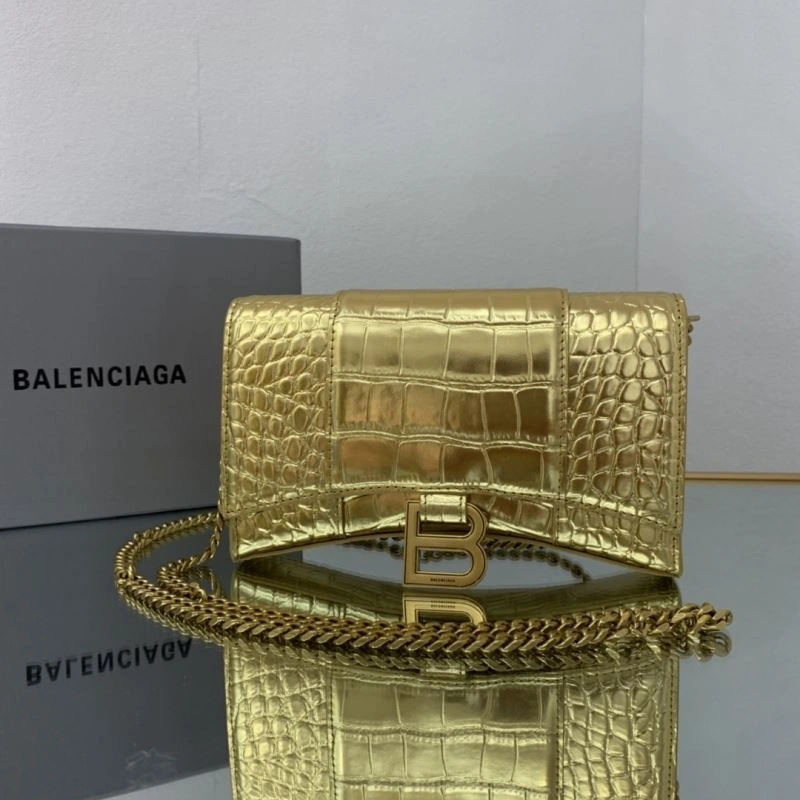 UrbanStyle Balenciaga Crocodile Gold Heavyweight Hourglass Chain Bag 72608