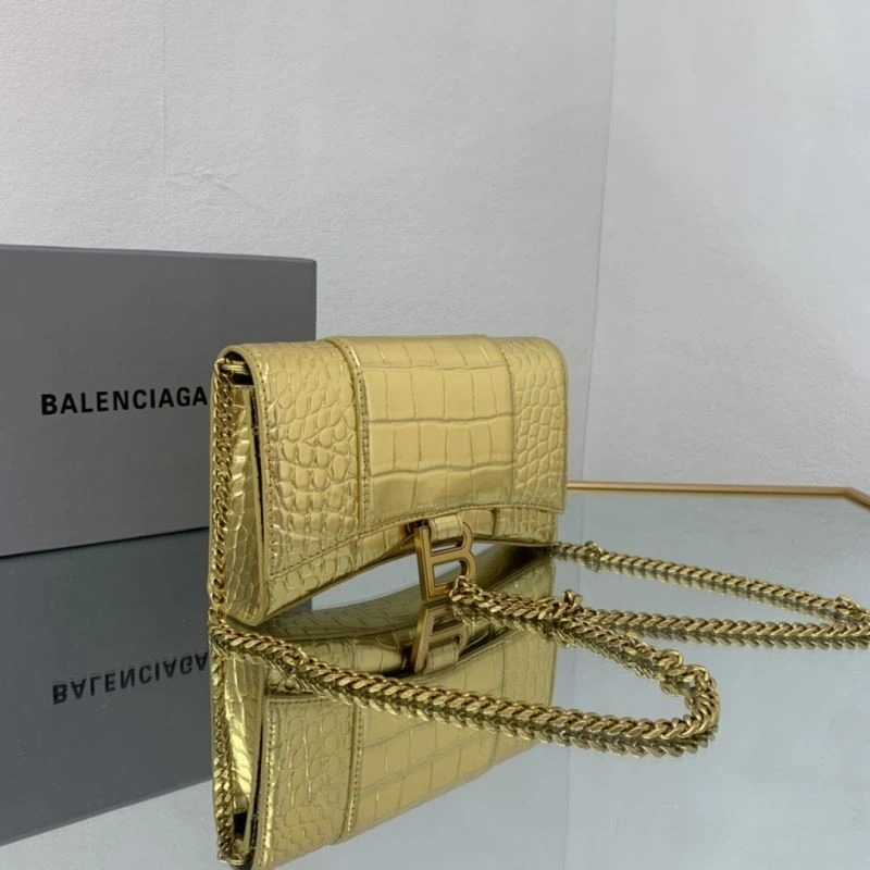 UrbanStyle Balenciaga Crocodile Gold Heavyweight Hourglass Chain Bag 72608