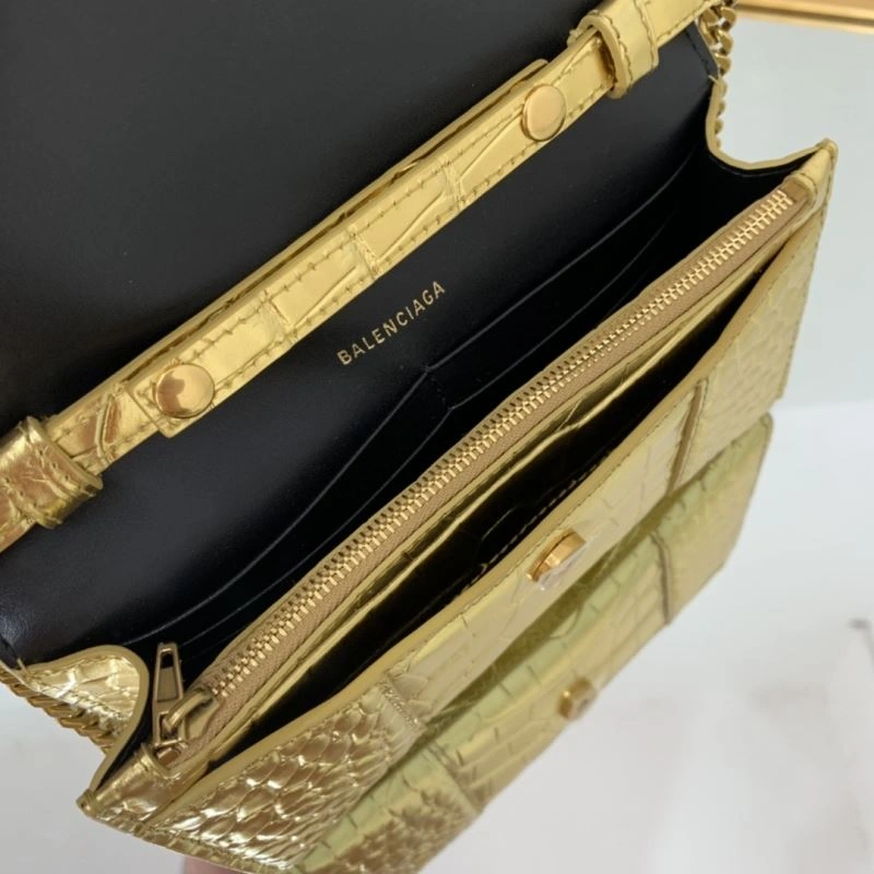 UrbanStyle Balenciaga Crocodile Gold Heavyweight Hourglass Chain Bag 72608
