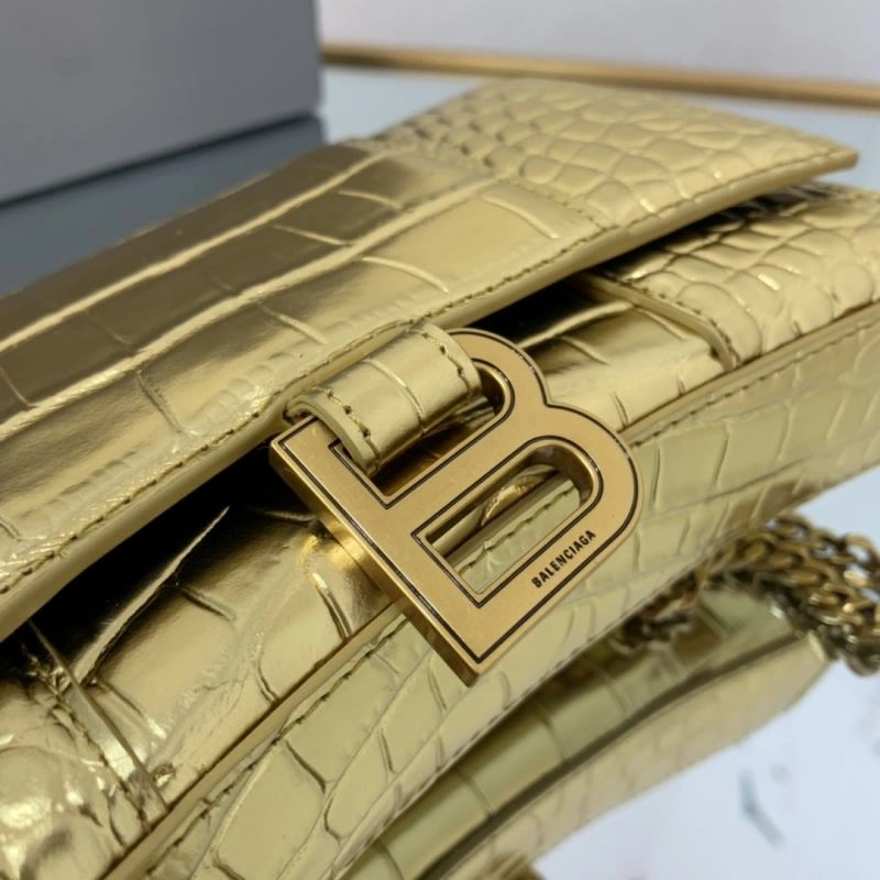 UrbanStyle Balenciaga Crocodile Gold Heavyweight Hourglass Chain Bag 72608