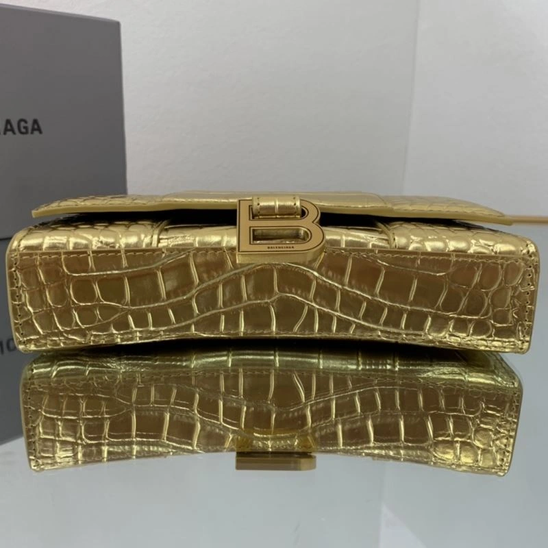 UrbanStyle Balenciaga Crocodile Gold Heavyweight Hourglass Chain Bag 72608