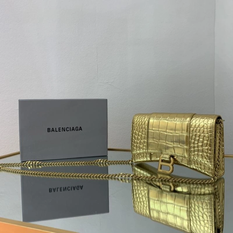 UrbanStyle Balenciaga Crocodile Gold Heavyweight Hourglass Chain Bag 72608