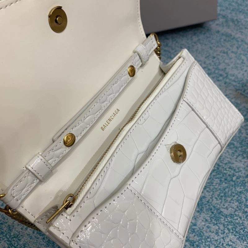 Balenciaga Crocodile Hourglass Bag with Chain Strap Upgraded 72612