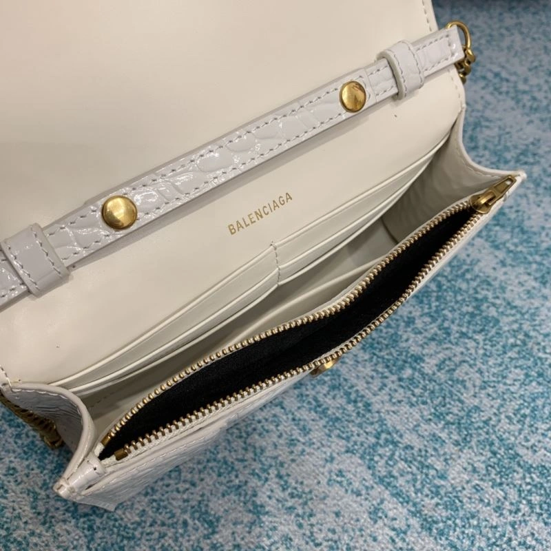 Balenciaga Crocodile Hourglass Bag with Chain Strap Upgraded 72612