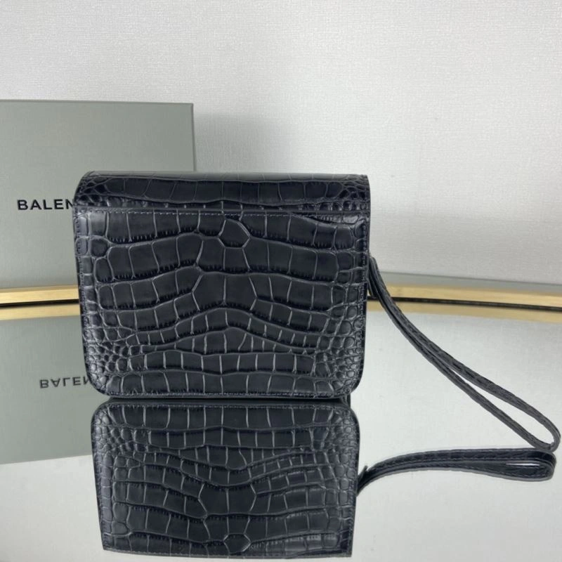 Colorful Balenciaga Crocodile Pattern Crossbody Bag - Model 78327