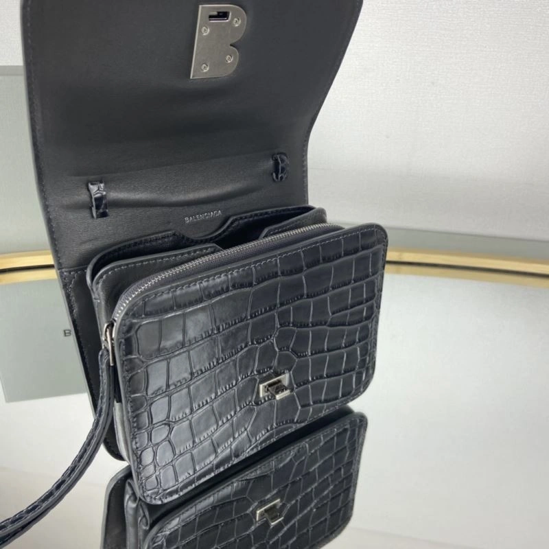 Colorful Balenciaga Crocodile Pattern Crossbody Bag - Model 78327
