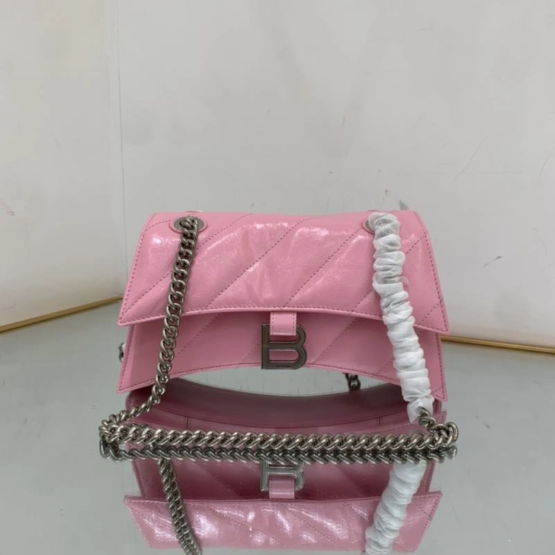 Balenciaga Crush Hourglass Bag - Distressed Silver B Logo Attractive 78670
