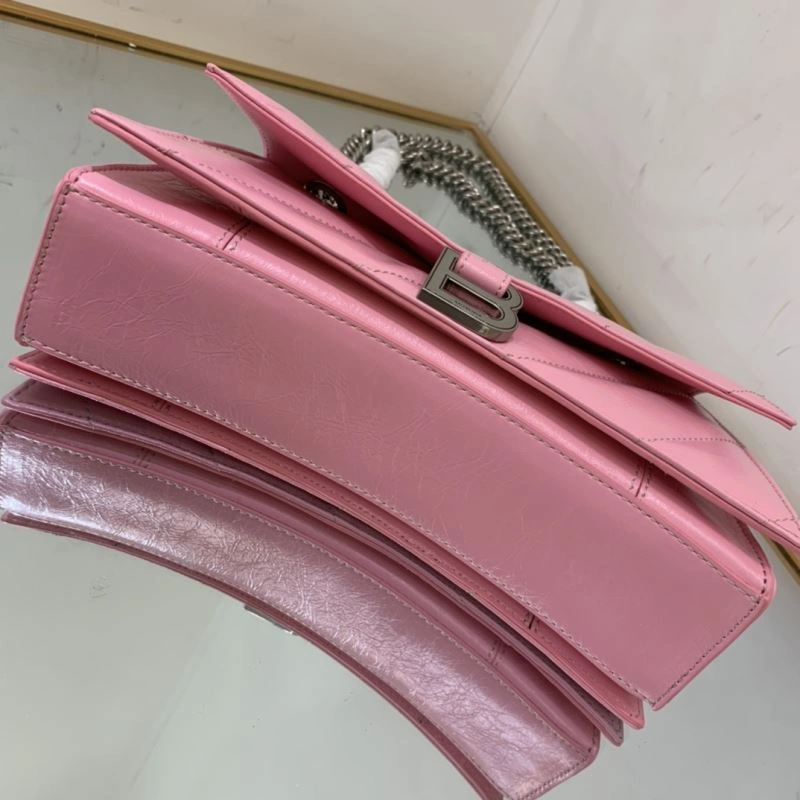Balenciaga Crush Hourglass Bag - Distressed Silver B Logo Attractive 78670