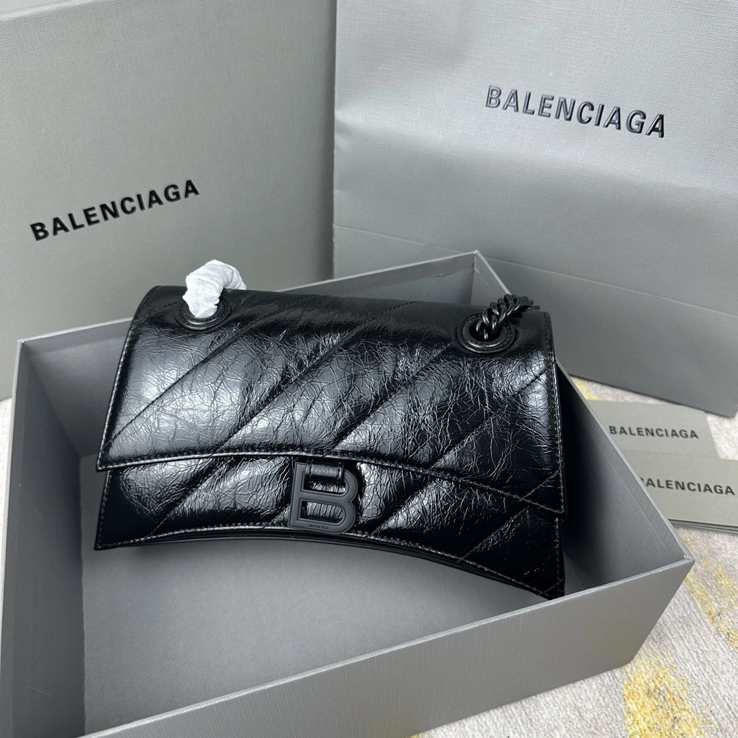 Balenciaga Crush Quilted Chain Bag - Small Embroidered Edition Soft 60934