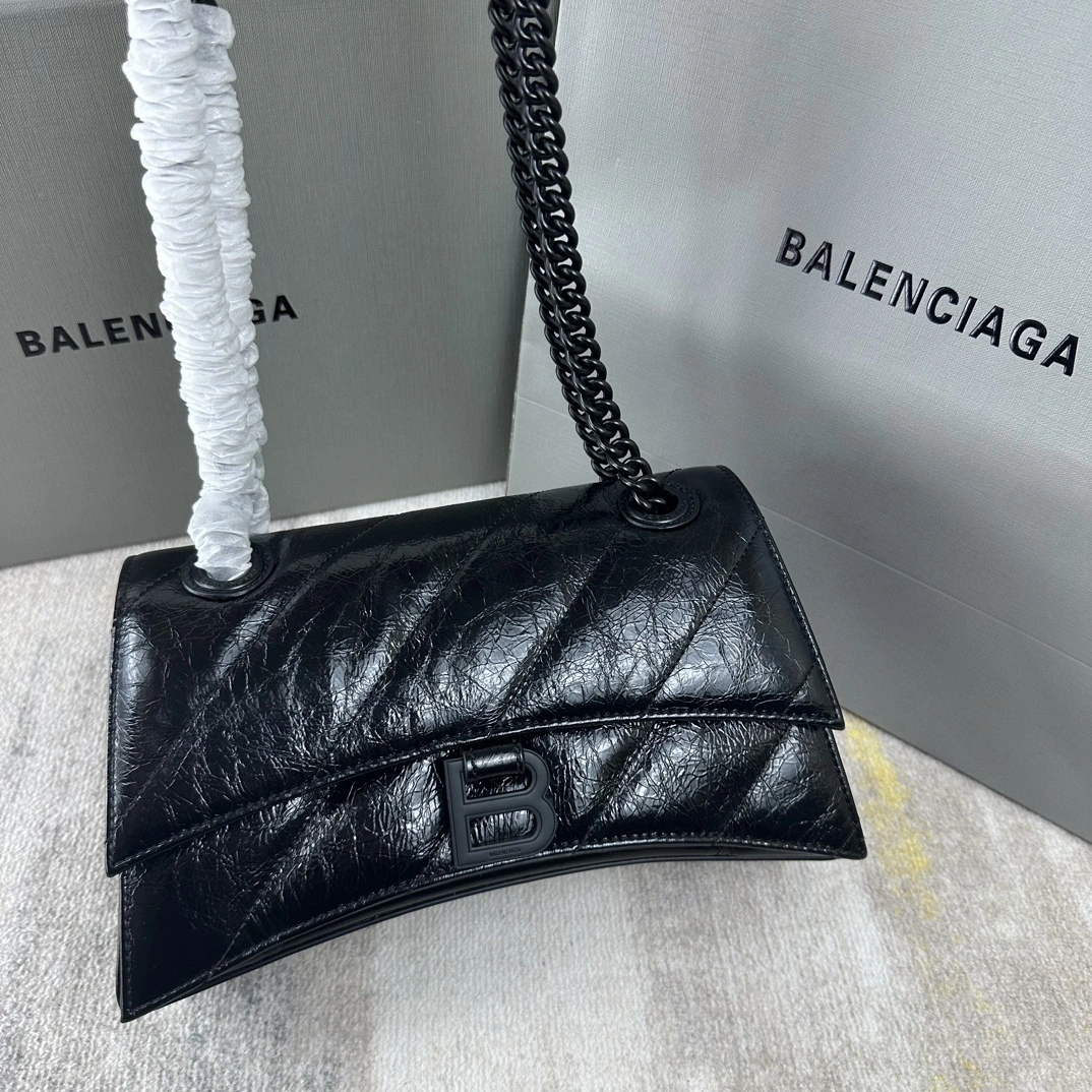 Balenciaga Crush Quilted Chain Bag - Small Embroidered Edition Soft 60934
