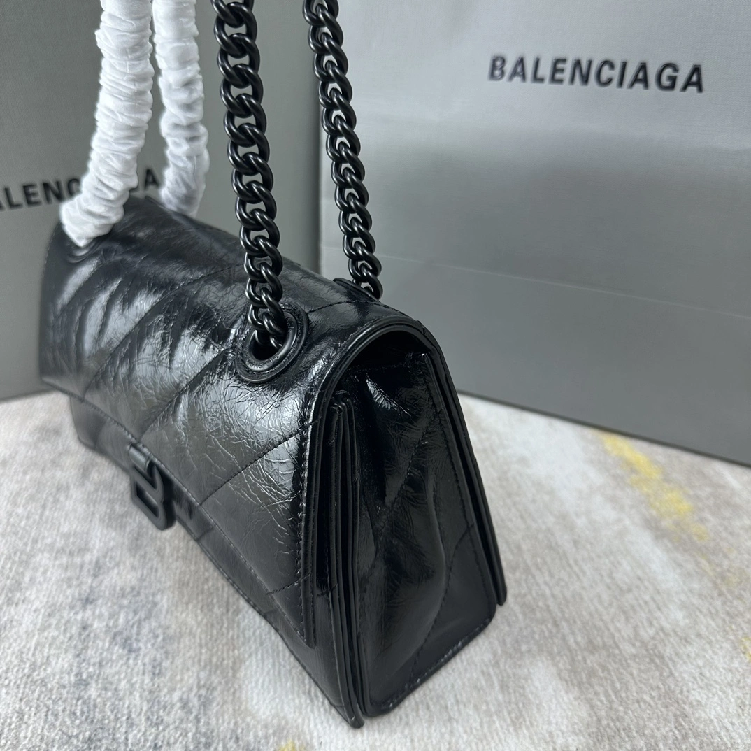 Balenciaga Crush Quilted Chain Bag - Small Embroidered Edition Soft 60934