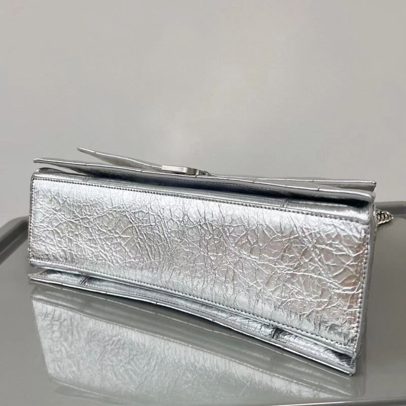 Balenciaga Crush Retro Waxed Leather Bag with Gold Chain Vibrant 78668