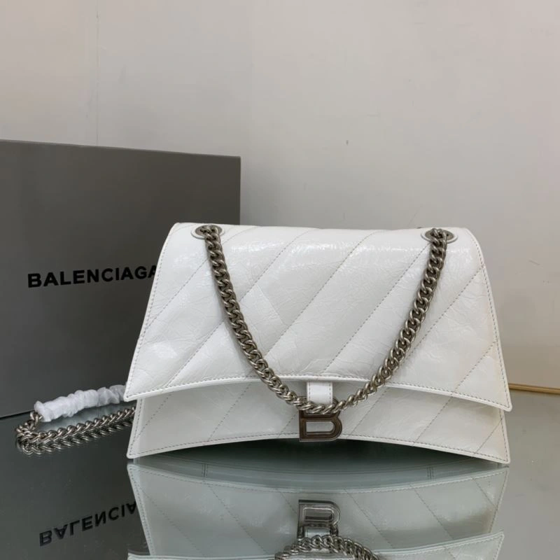 Balenciaga Crush Vintage Waxed Leather Bag - Medium Size Sophisticated 78665
