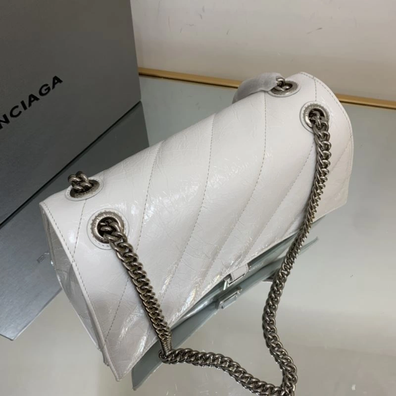 Balenciaga Crush Vintage Waxed Leather Bag - Medium Size Sophisticated 78665