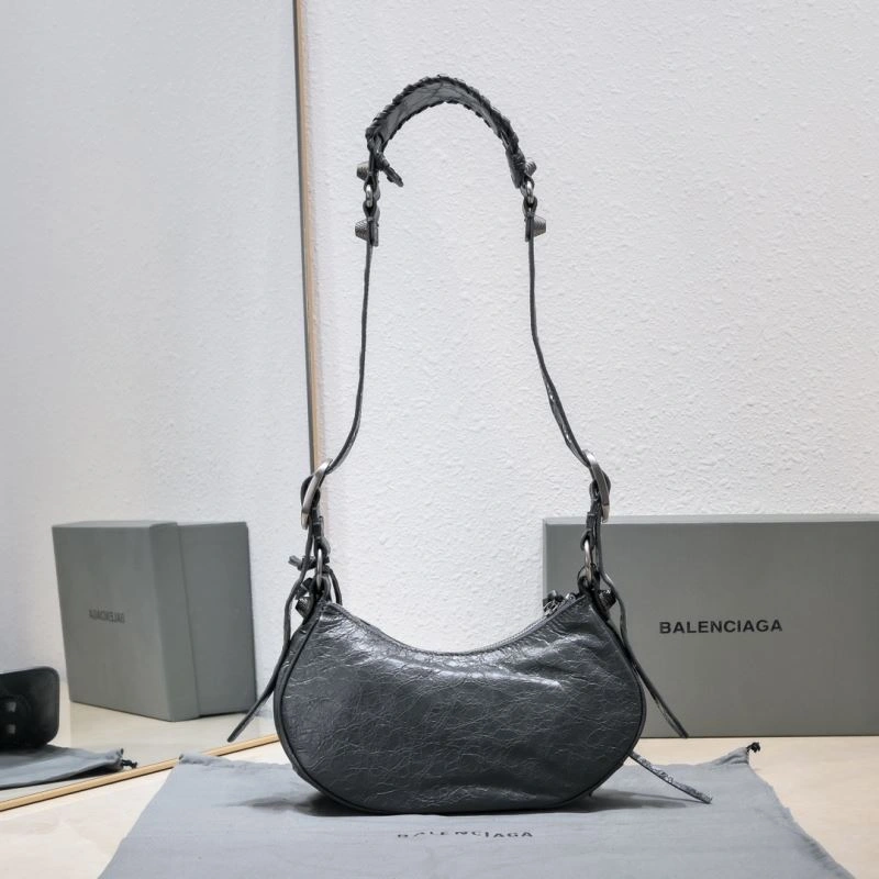 SmoothTexture Balenciaga Dark Gray Crescent Bag - 26cm Size 12 72708