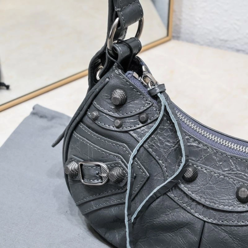 SmoothTexture Balenciaga Dark Gray Crescent Bag - 26cm Size 12 72708