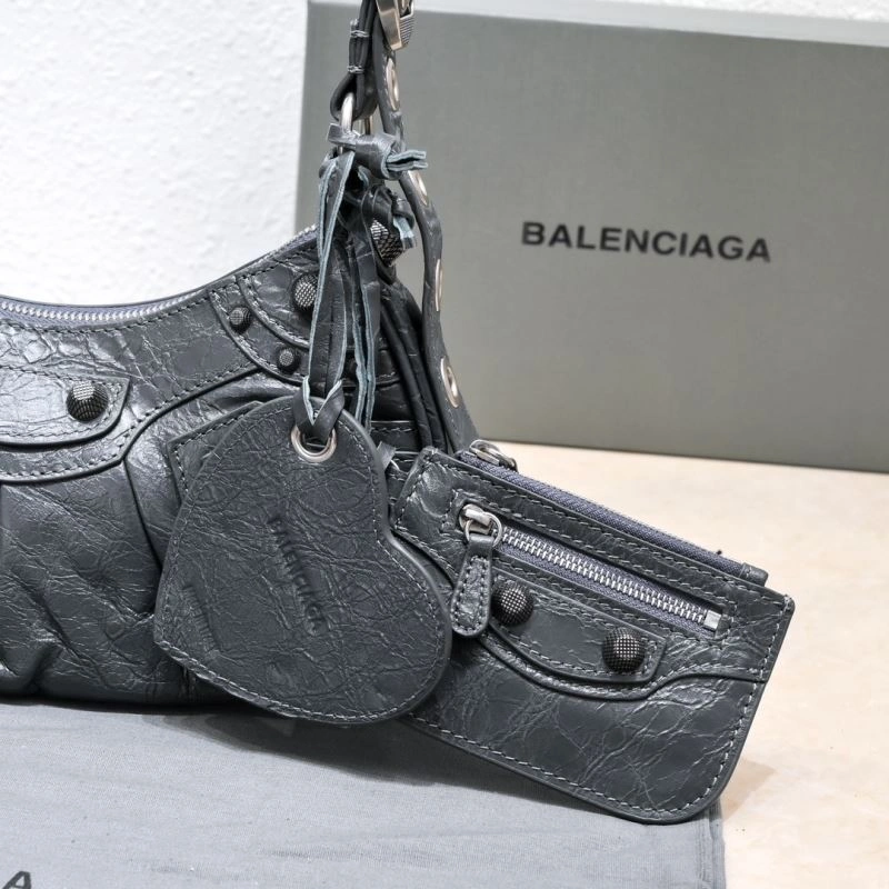 SmoothTexture Balenciaga Dark Gray Crescent Bag - 26cm Size 12 72708