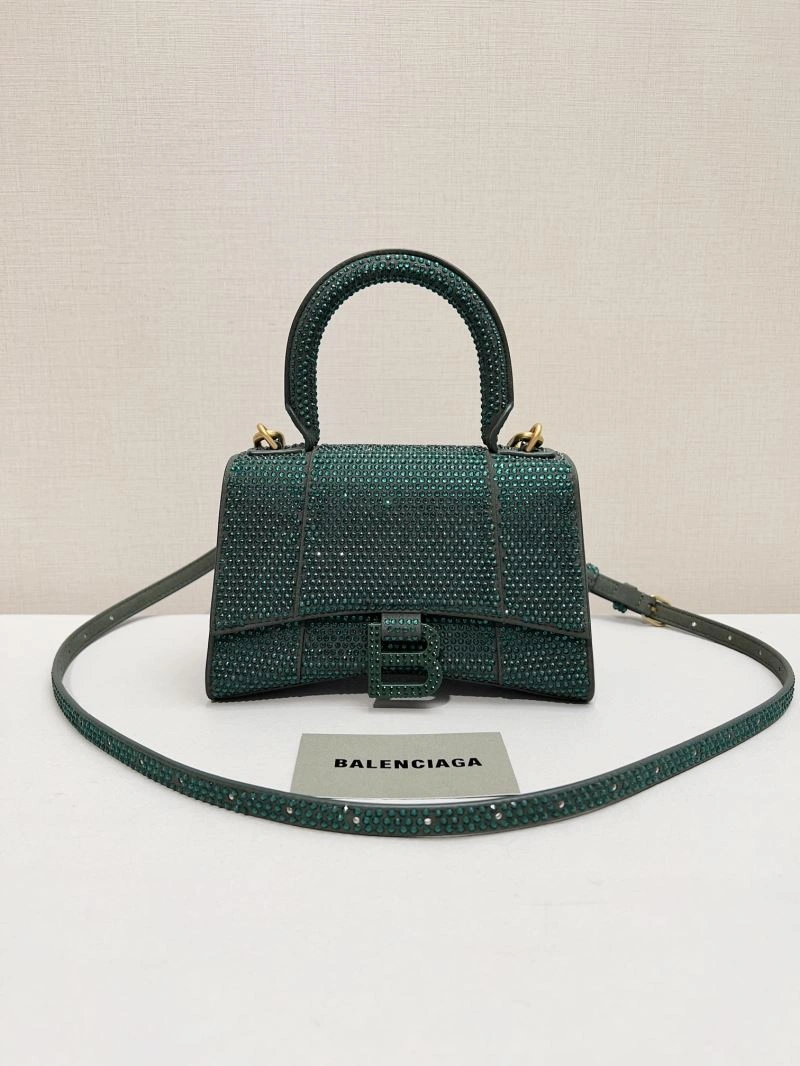 Balenciaga Dazzling Diamond-Encrusted Hourglass Bag - Model Neat 66949