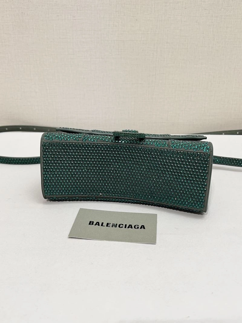 Balenciaga Dazzling Diamond-Encrusted Hourglass Bag - Model Neat 66949