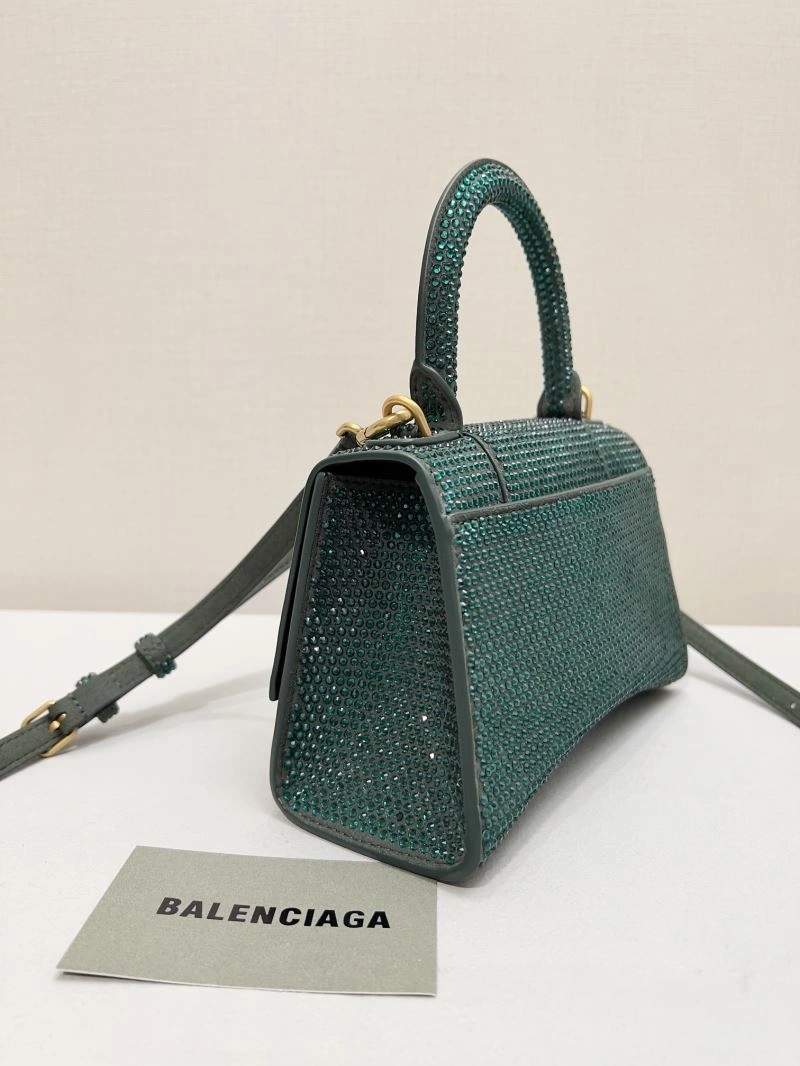 Balenciaga Dazzling Diamond-Encrusted Hourglass Bag - Model Neat 66949
