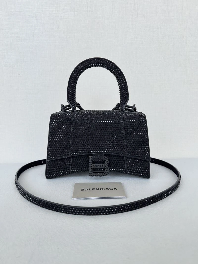 Attractive Balenciaga Dazzling Diamond-Encrusted Hourglass Bag - Model 66948