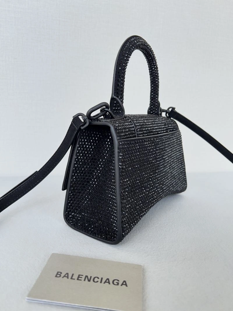 Attractive Balenciaga Dazzling Diamond-Encrusted Hourglass Bag - Model 66948