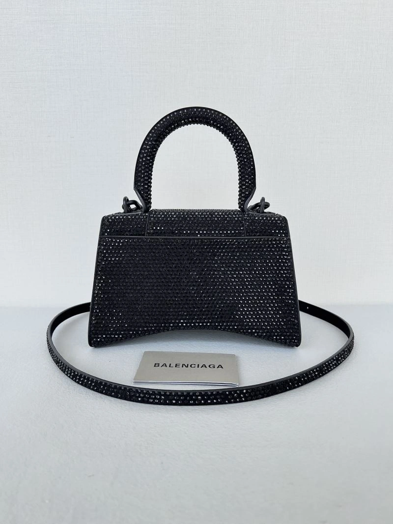 Attractive Balenciaga Dazzling Diamond-Encrusted Hourglass Bag - Model 66948