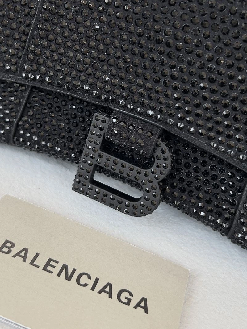 Attractive Balenciaga Dazzling Diamond-Encrusted Hourglass Bag - Model 66948