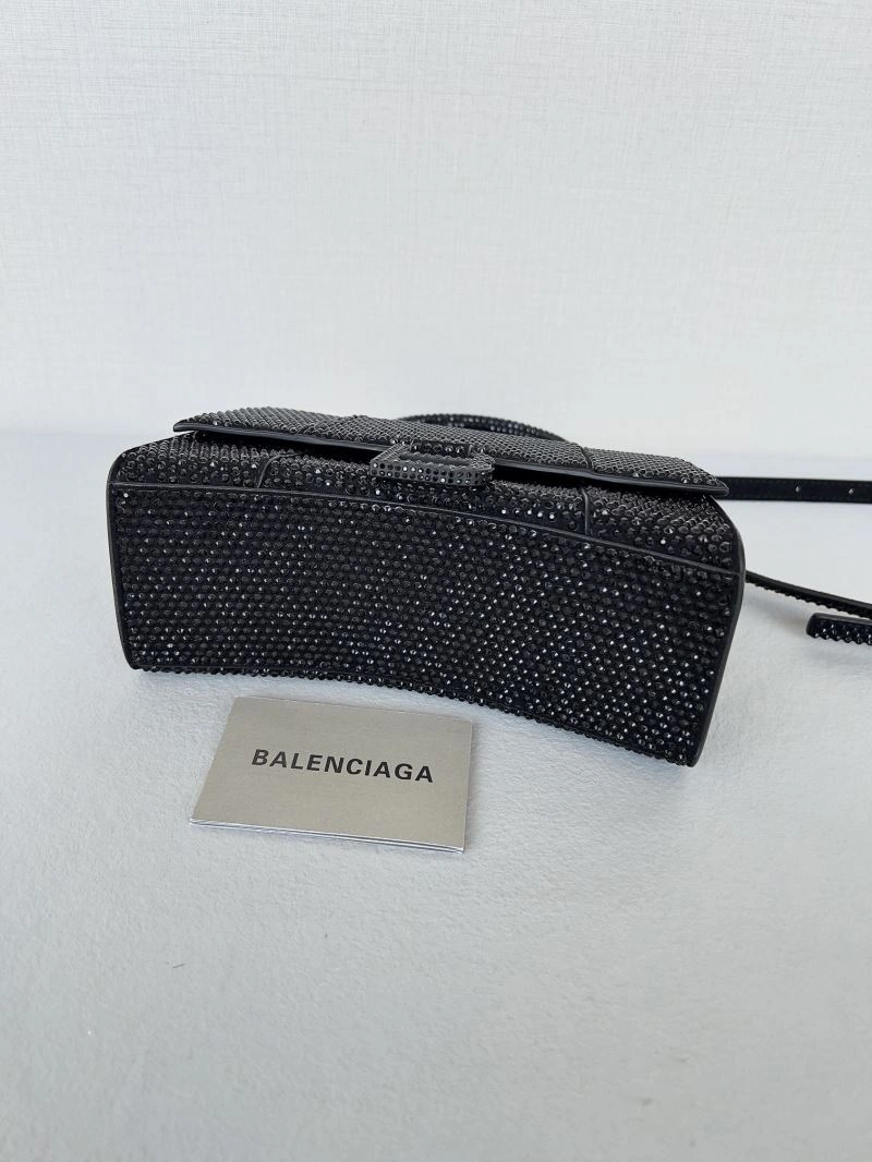 Attractive Balenciaga Dazzling Diamond-Encrusted Hourglass Bag - Model 66948