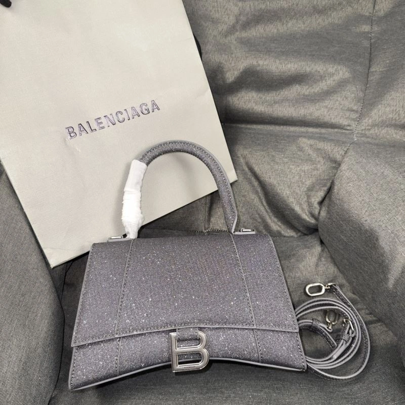 Balenciaga Dazzling Hourglass Bag - Starry Gray S Size MoistureWicking 70017