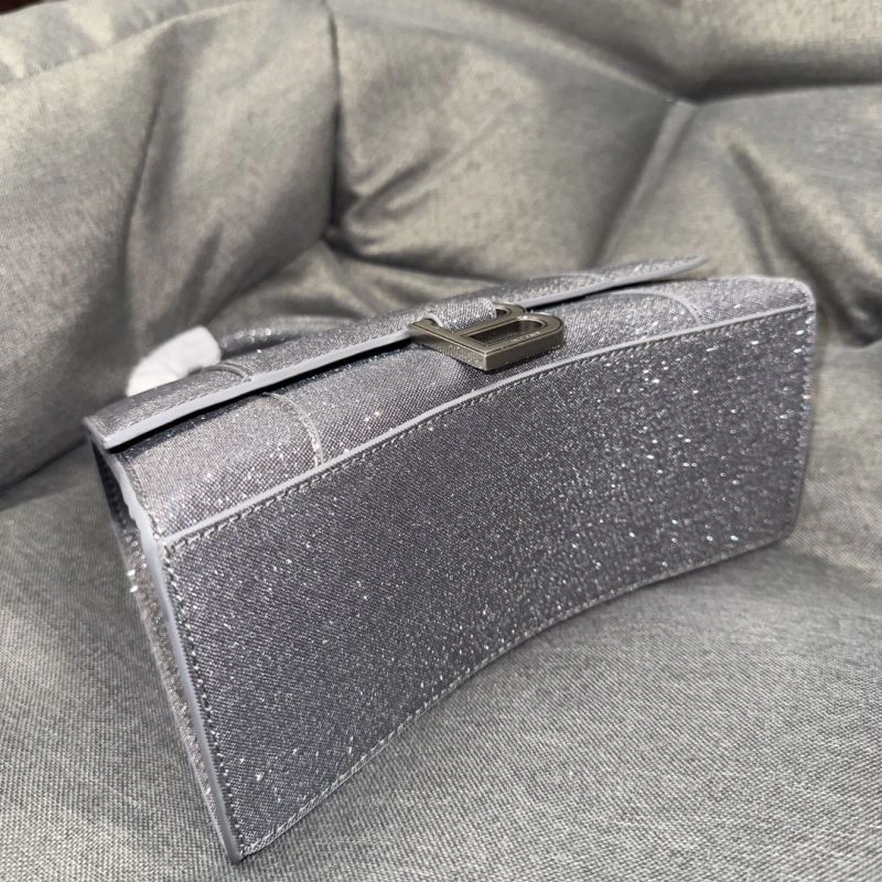 Balenciaga Dazzling Hourglass Bag - Starry Gray S Size MoistureWicking 70017