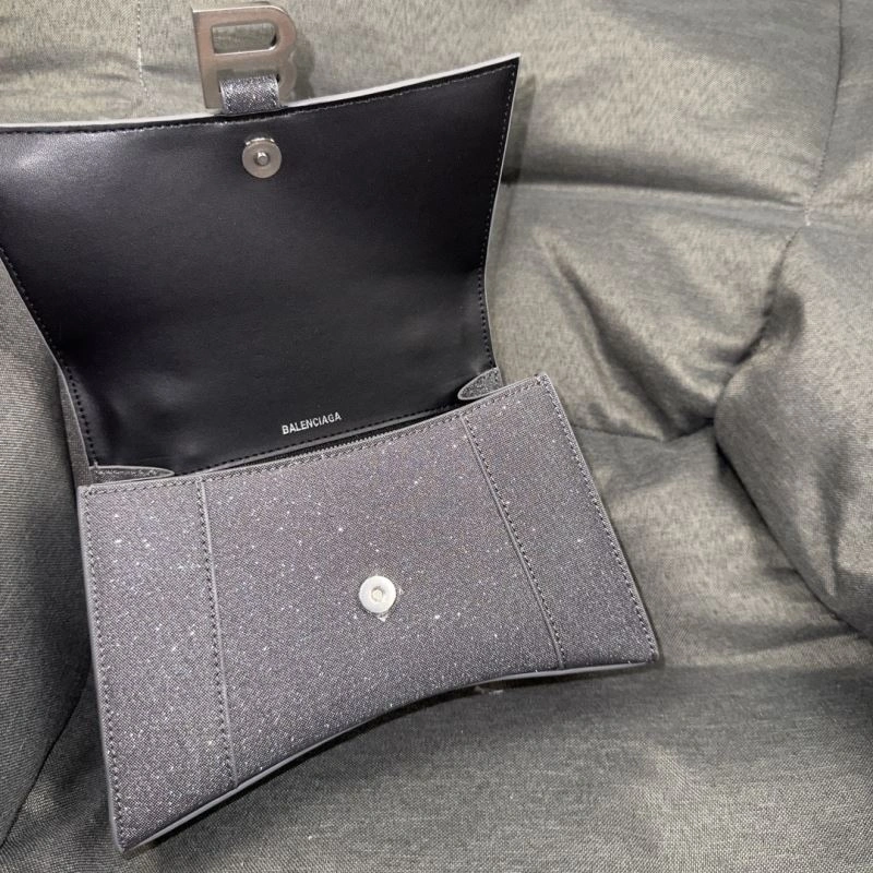 Balenciaga Dazzling Hourglass Bag - Starry Gray S Size MoistureWicking 70017
