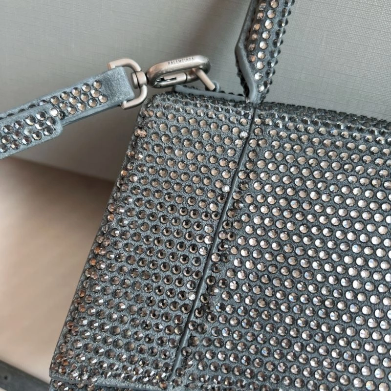 Balenciaga Diamond-Embellished Gray Hourglass Bag - Limited Edition ModernLook 70058