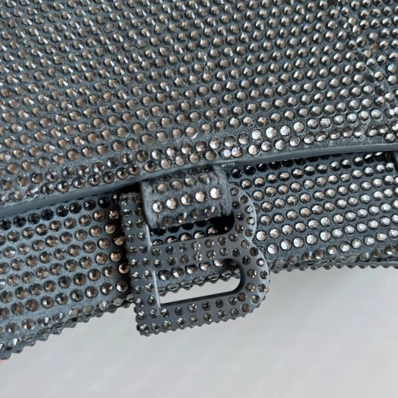 Balenciaga Diamond-Embellished Gray Hourglass Bag - Limited Edition ModernLook 70058