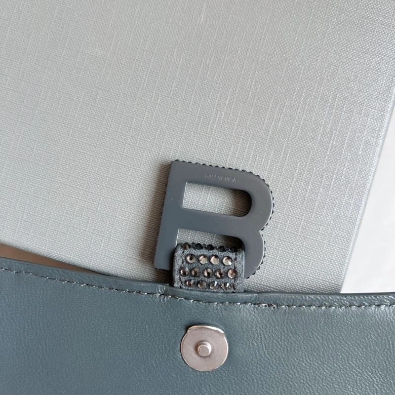 Balenciaga Diamond-Embellished Gray Hourglass Bag - Limited Edition ModernLook 70058