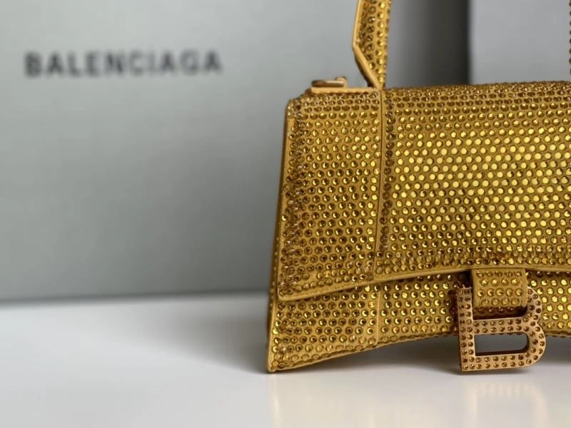 Balenciaga Diamond-Embellished Hourglass Crescent Bag ZeroBulk 72585