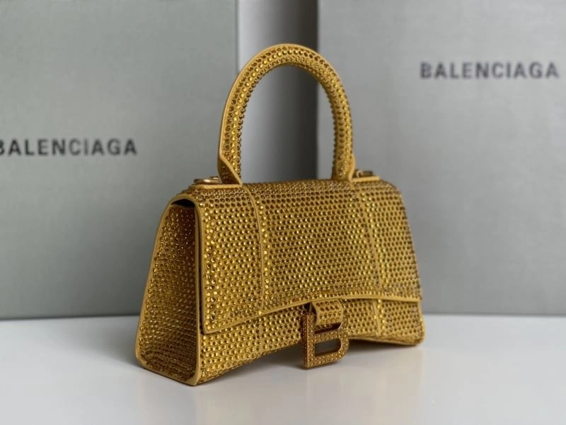 Balenciaga Diamond-Embellished Hourglass Crescent Bag ZeroBulk 72585