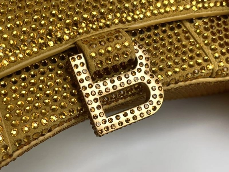 Balenciaga Diamond-Embellished Hourglass Crescent Bag ZeroBulk 72585