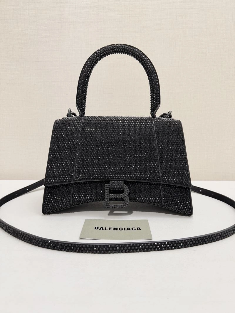 Balenciaga Diamond Encrusted Hourglass Glam Bag - Sparkle in Style SunProtective 66942