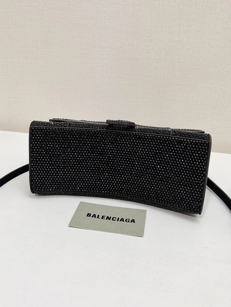 Balenciaga Diamond Encrusted Hourglass Glam Bag - Sparkle in Style SunProtective 66942