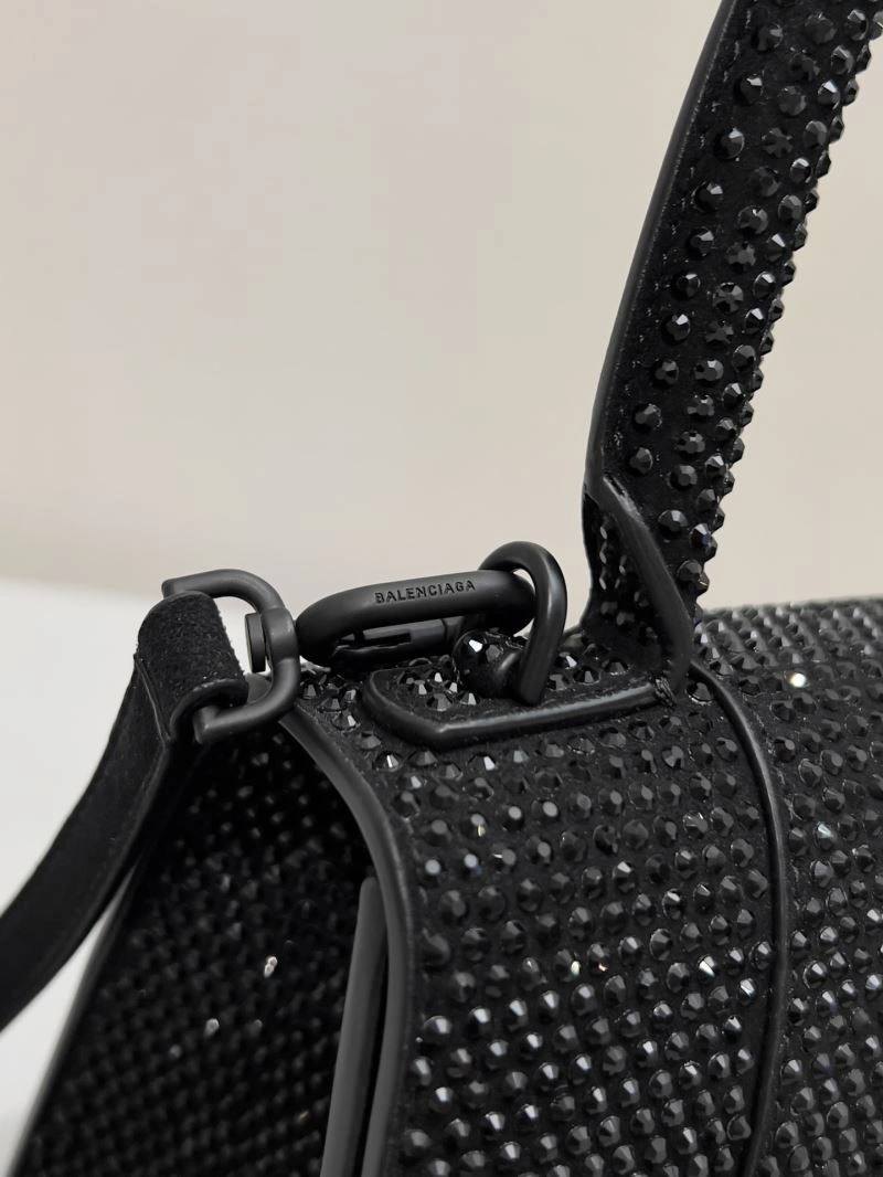 Balenciaga Diamond Encrusted Hourglass Glam Bag - Sparkle in Style SunProtective 66942