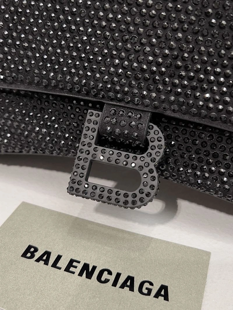 Balenciaga Diamond Encrusted Hourglass Glam Bag - Sparkle in Style SunProtective 66942