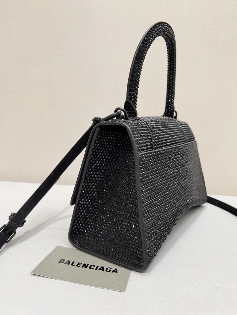 Balenciaga Diamond Encrusted Hourglass Glam Bag - Sparkle in Style SunProtective 66942