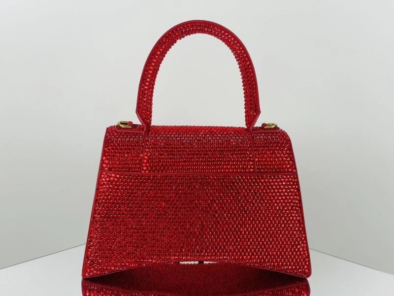 Balenciaga Diamond-Encrusted Red Hourglass Bag Limited Edition SportInspired 72592