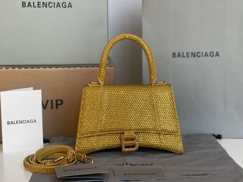 SmartChoice Balenciaga Diamond Hourglass Bag with Golden Clasp 72590