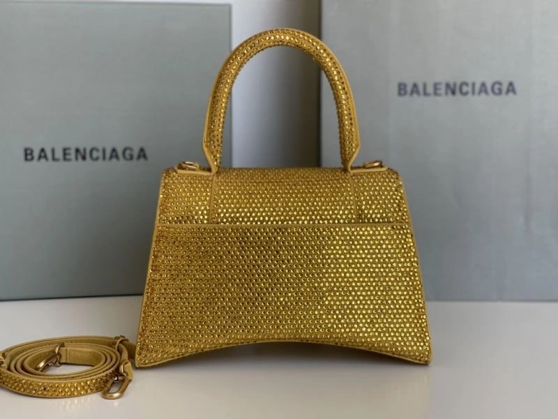 SmartChoice Balenciaga Diamond Hourglass Bag with Golden Clasp 72590